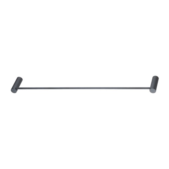 Diamora Luxury Knurled Gunmetal Grey Single Towel Rack Rail 600mm Diamora Luxury Knurled Gunmetal Grey Single Towel Rack Rail 600mm